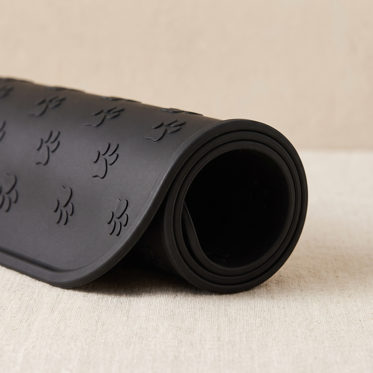 Silicone Pet Bowl Mat with Raised Edge