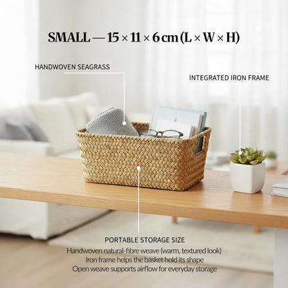 Rattan Bamboo Woven Storage Basket (Small/Medium/Large)