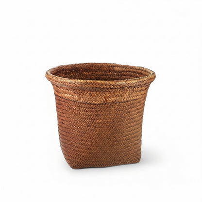 Seagrass Waste Paper Bin — Woven Storage Basket (2 Sizes)