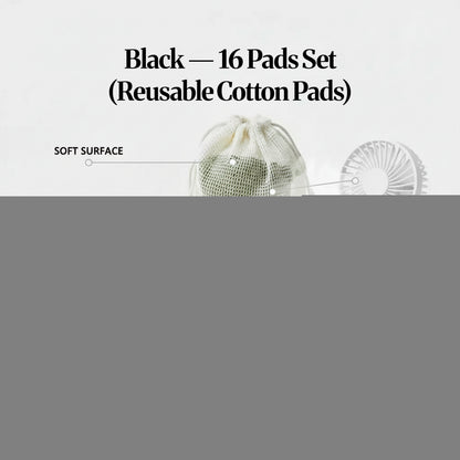 Reusable Cotton Pads (Bamboo Blend) Makeup Remover Rounds — Washable Set (8cm)