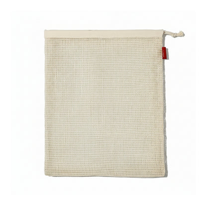 Organic Cotton Produce Bags — Reusable Mesh Produce Bags with Drawstring (S/M/L)