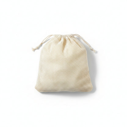Organic Cotton Produce Bags — Reusable Mesh Produce Bags with Drawstring (S/M/L)