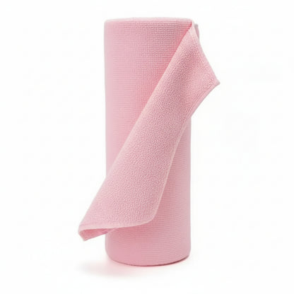 Reusable Paper Towels (Microfiber) – Washable Paperless Kitchen Towel Roll – Pink or Light Grey