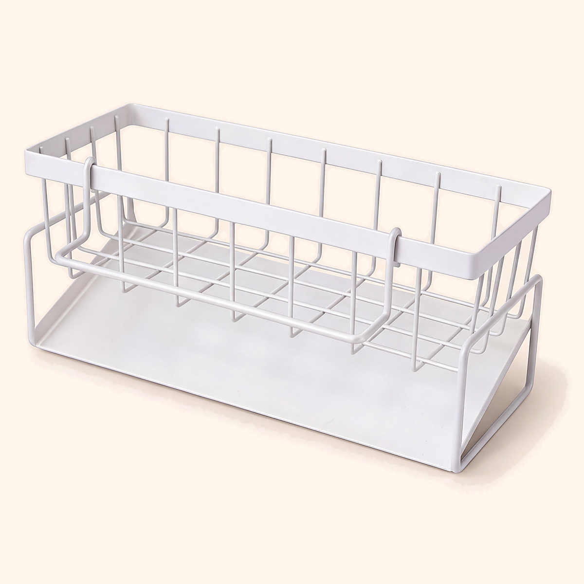 Metal Kitchen Sink Caddy with Drain Tray