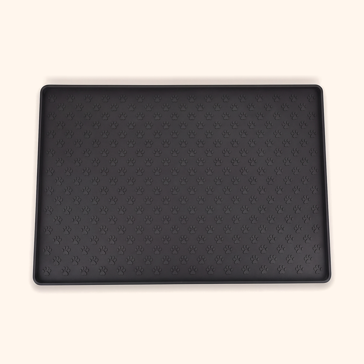 Silicone Pet Bowl Mat with Raised Edge